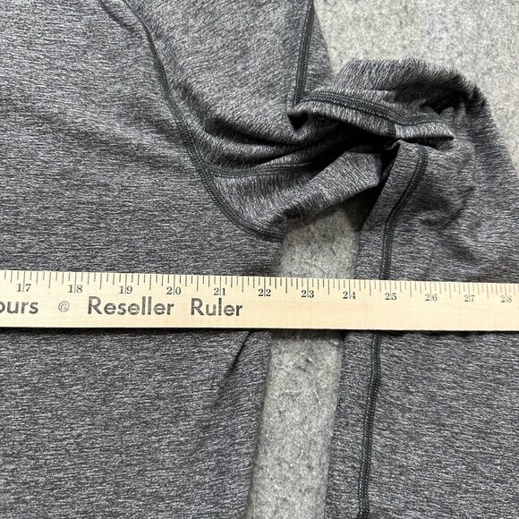 Lululemon Surge 1/2 Zip Pullover Men L Gray Solid Long Sleeve b157 - Picture 10 of 14